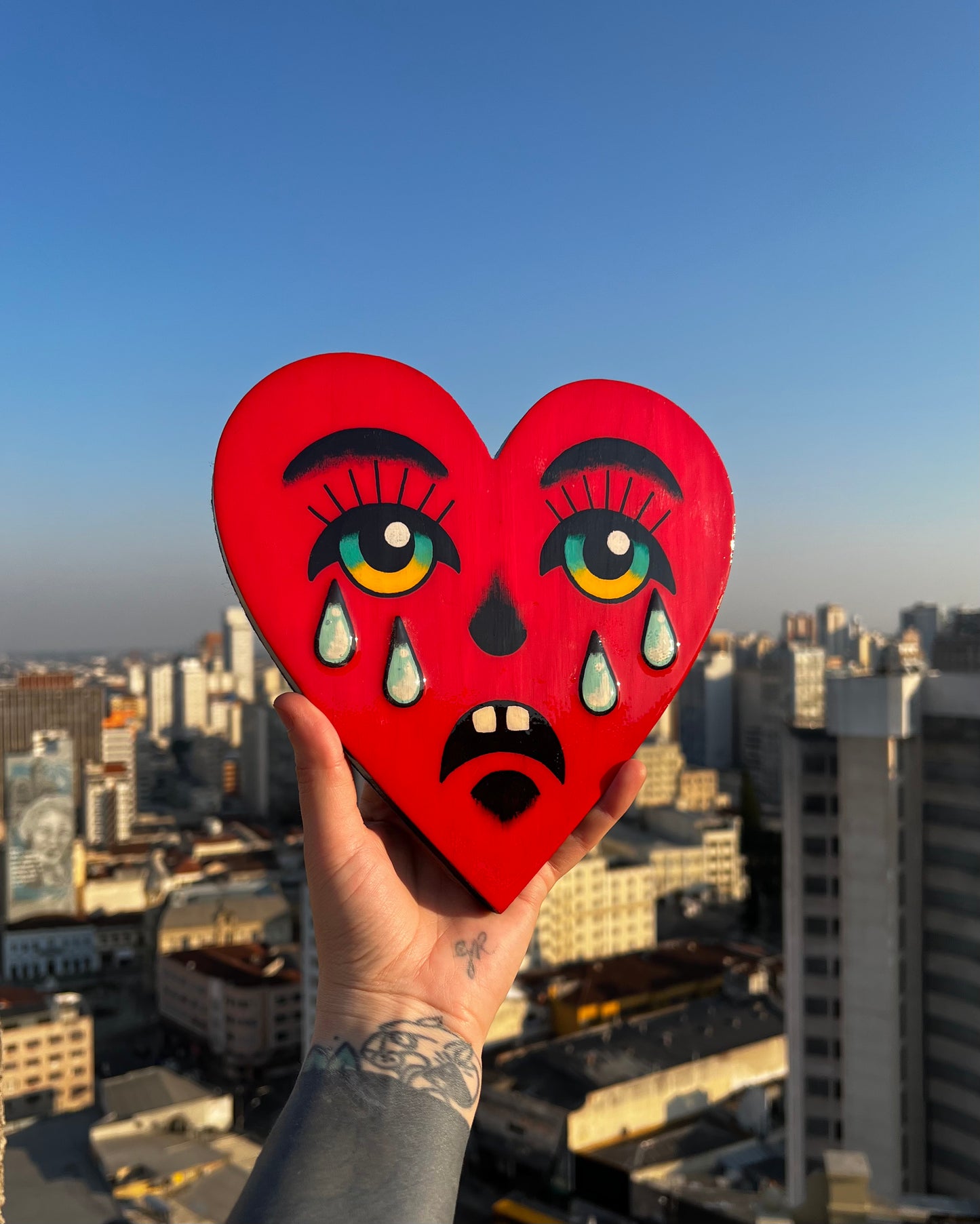 Quadro Sad Heart 20cm